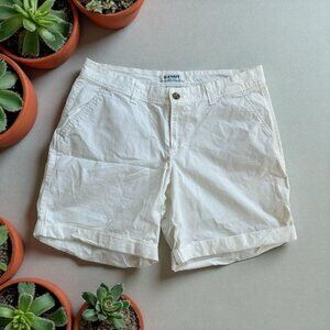 OLD NAVY Women's  White Cuffed Shorts Size 12